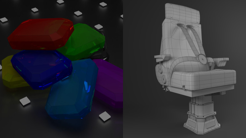 3D product models for industrial use.
