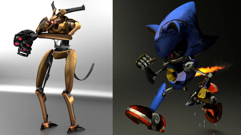 3D robot models for animation, games, printing, and simulation.