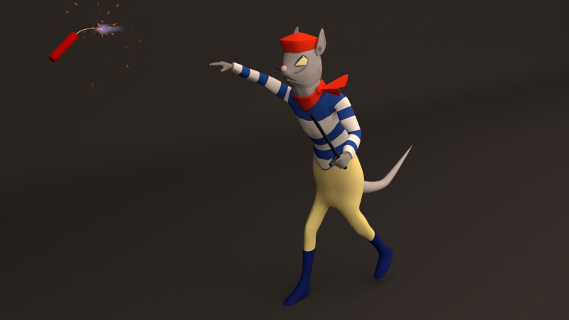 3D Character-Rat Guard