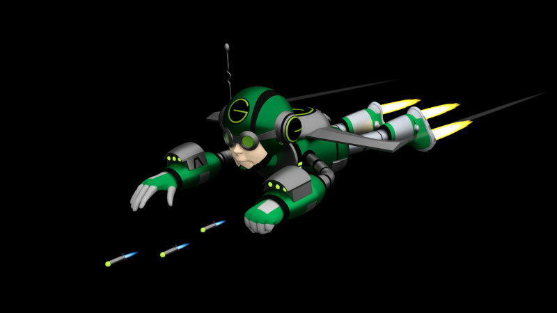 3D Character-Shield Gizmo