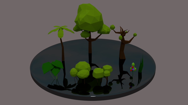 Lowpoly plants