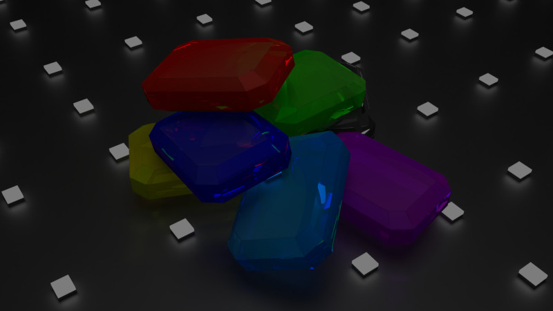 Lowpoly emeralds.