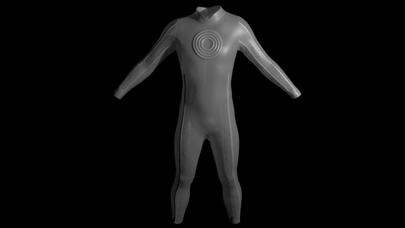 Silicon suit prototype design 3D.