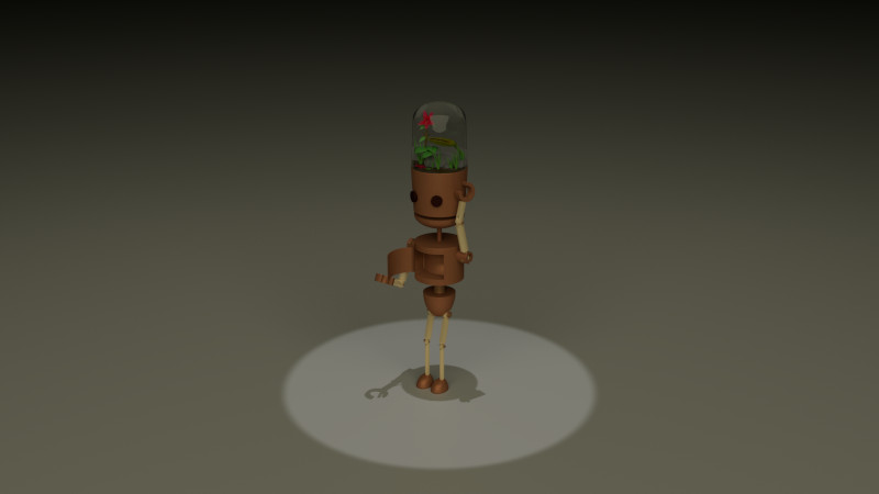 Custom made wooden bot for a Vtuber model.