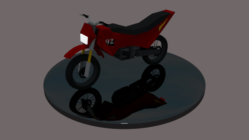Lowpoly mountain bike.