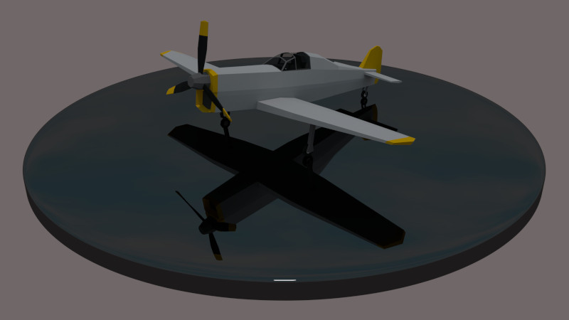 Lowpoly plane.