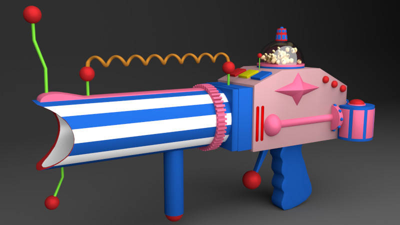 Toy gun for manufacturing purposes.